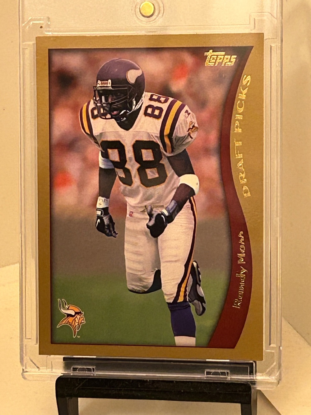 Randy Moss 1998 Topps Football Draft Pick Rookie Card